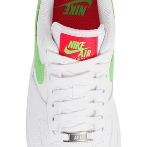 Nike Air Force 1 '07 SS White and Green Sneakers